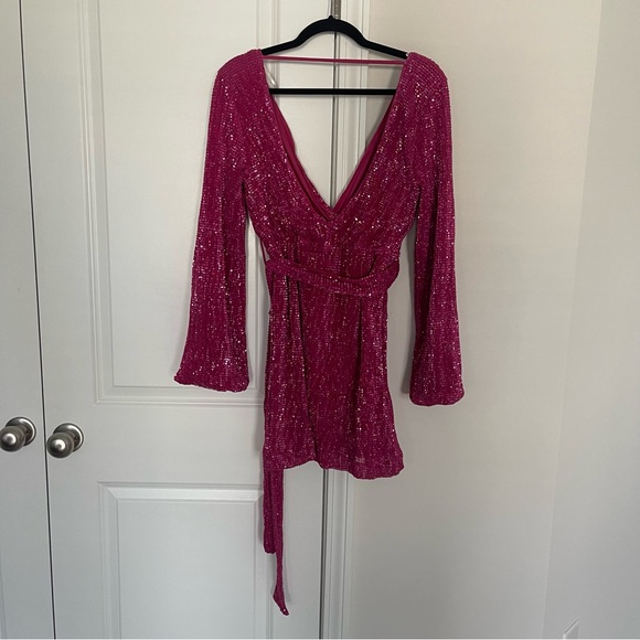 Hello Molly Pink Mini Dress - Picture 5 of 8